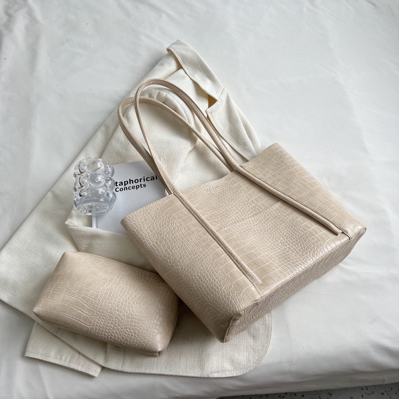 Bolso tote de cuero de gran capacidad estilo occidental