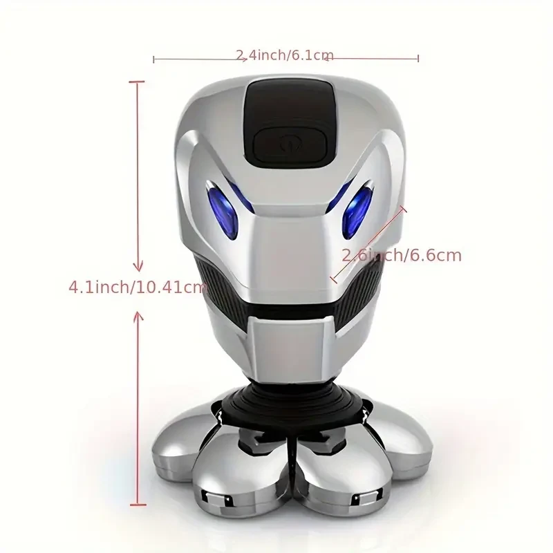 Afeitadora eléctrica 7D para hombres calvos: afeitadora antipellizcos con kit de cuidado personal 5 en 1