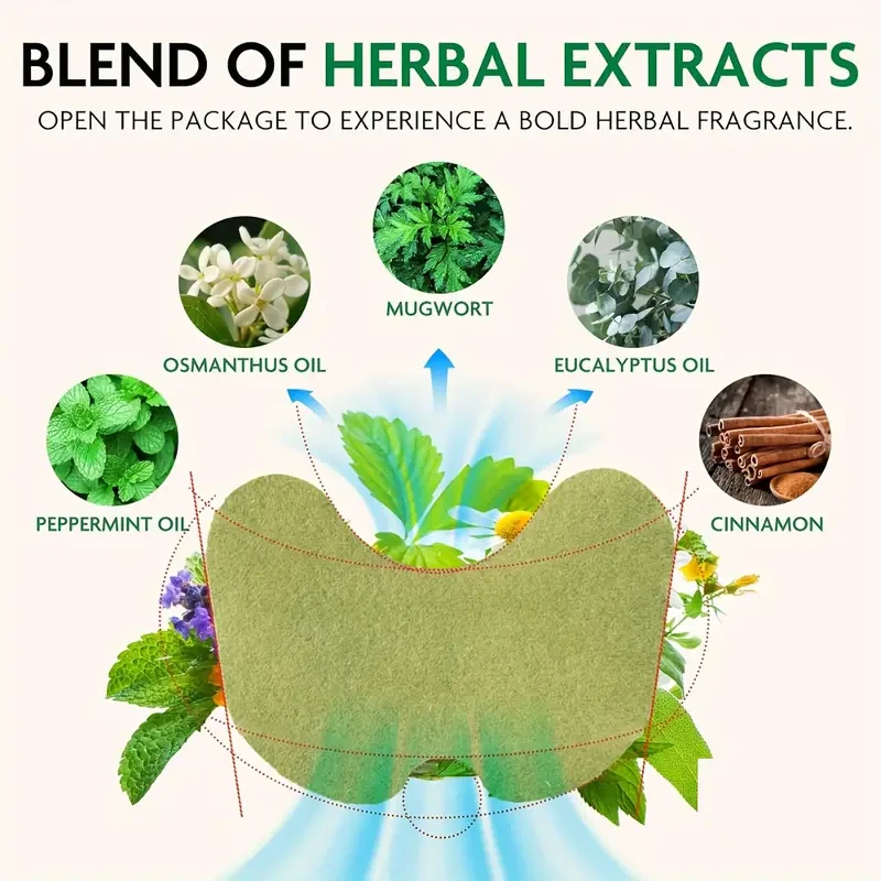 Parches herbales naturales para las rodillas - 72 unidades para aliviar el dolor muscular en rodillas, cuello y hombros