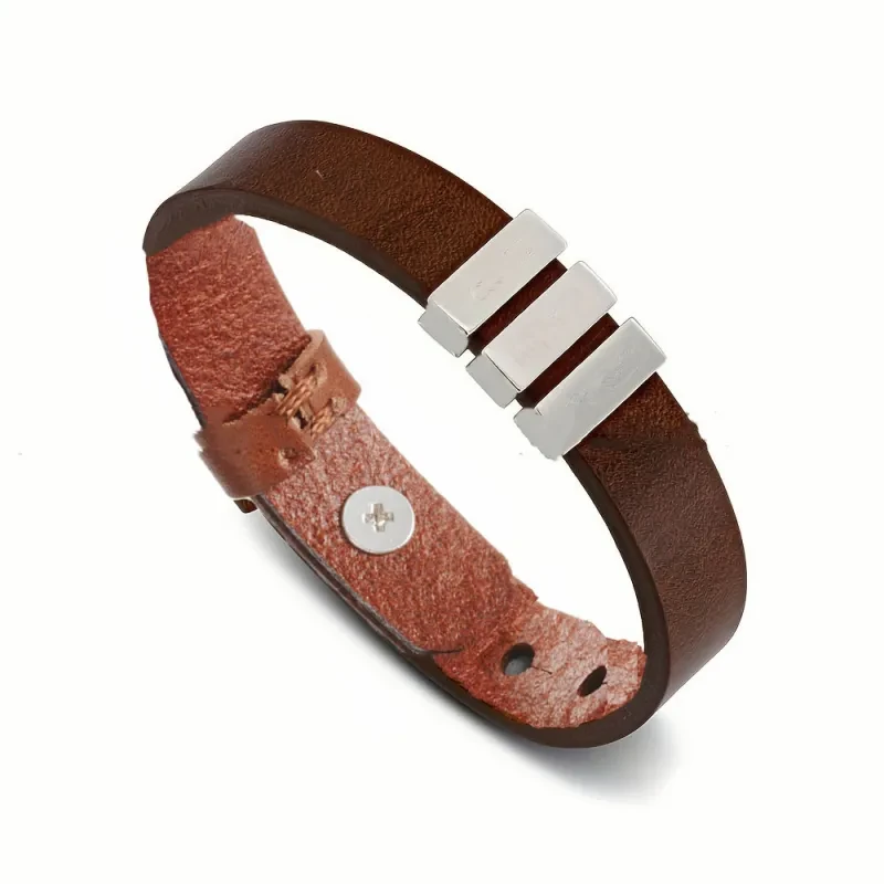 Pulsera personalizada con nombres de familia grabados para hombre