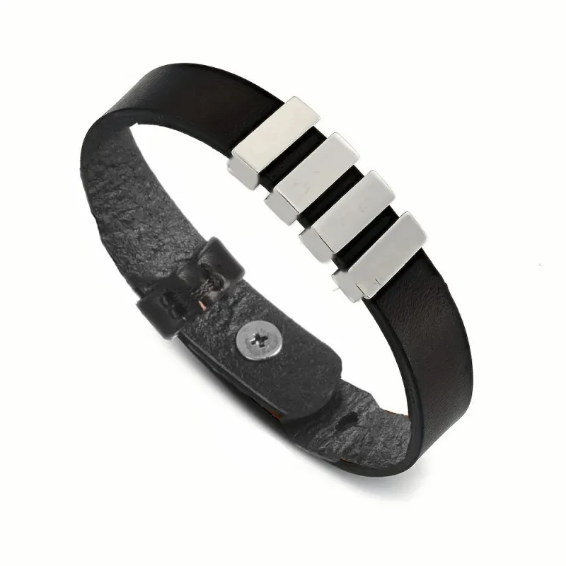 Pulsera personalizada con nombres de familia grabados para hombre