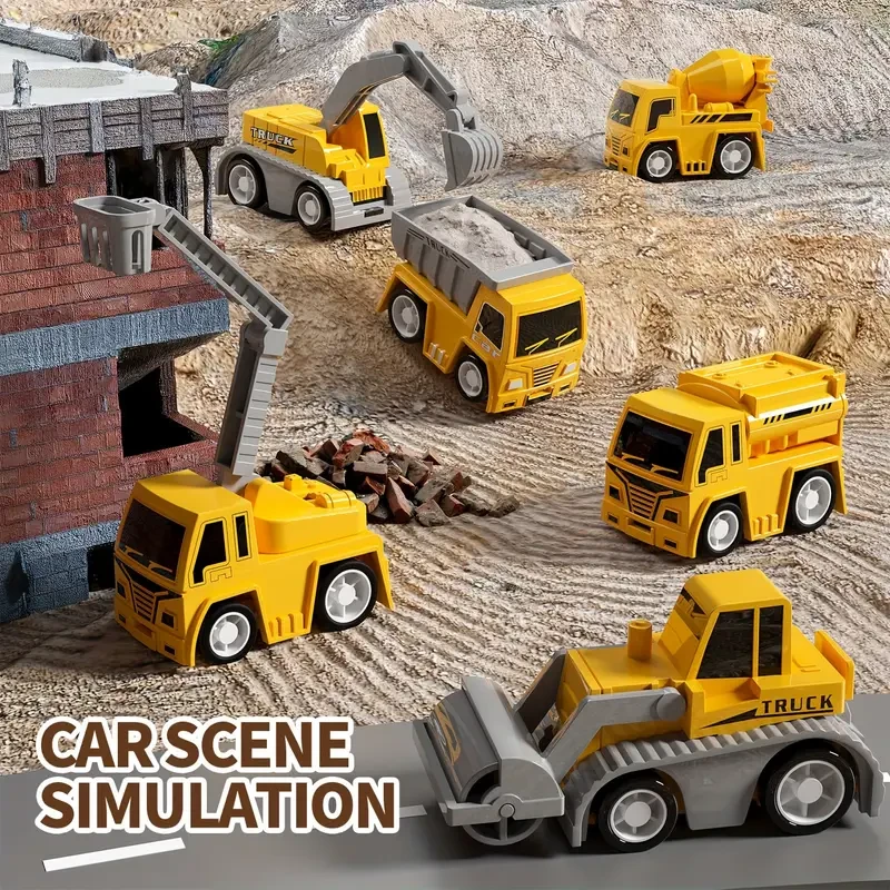 Juguetes de construcción para niños, 302 piezas, pistas de carreras con tapete de juego, juego de 5 piezas de camión, coche y pista flexible.