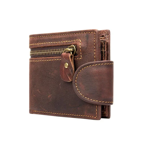 Cartera multiusos con hebilla retro para hombre