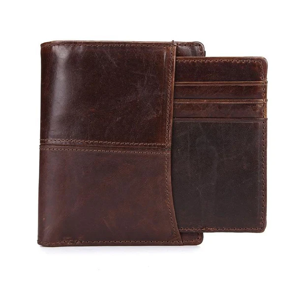 Cartera vintage de cuero con gran capacidad para tarjetas SIM