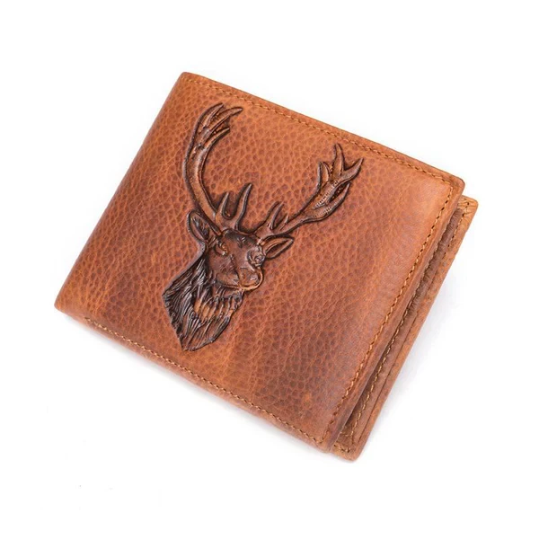 Cartera corta de color liso con ranuras para múltiples tarjetas