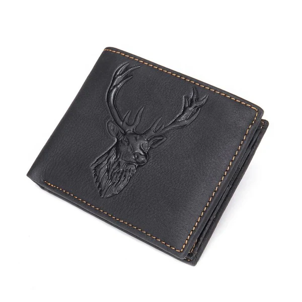 Cartera corta de color liso con ranuras para múltiples tarjetas