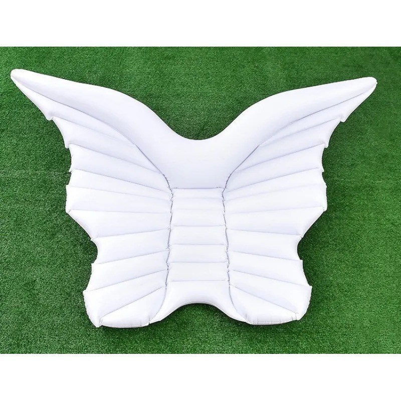 Remo flotante inflable con alas de ángel de moda