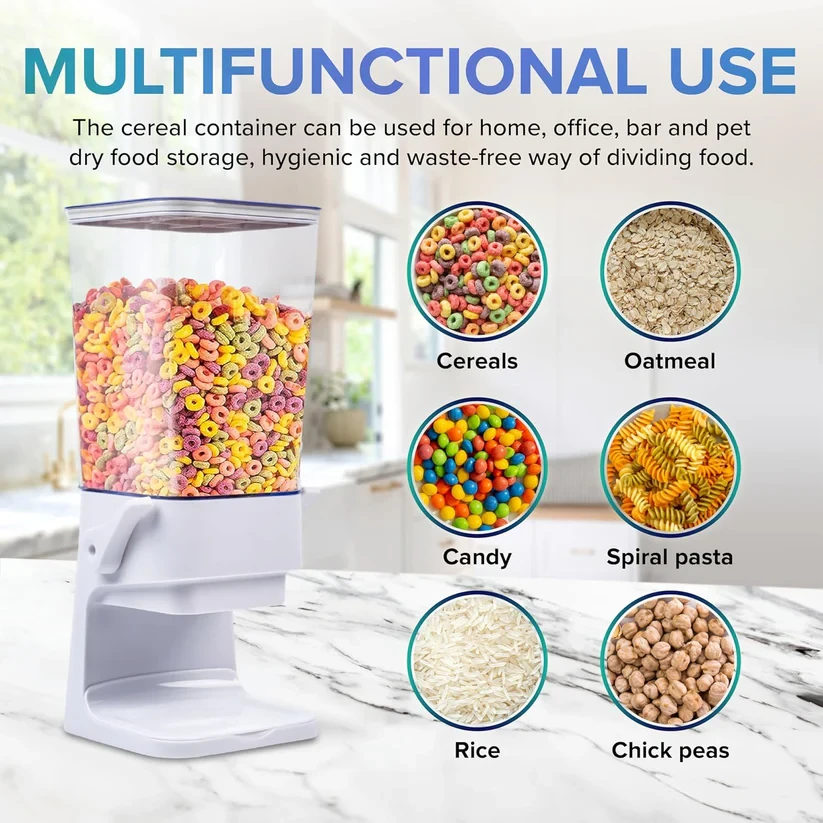 Dispensador de cereales Easy Dispense | Gran capacidad y almacenamiento higiénico