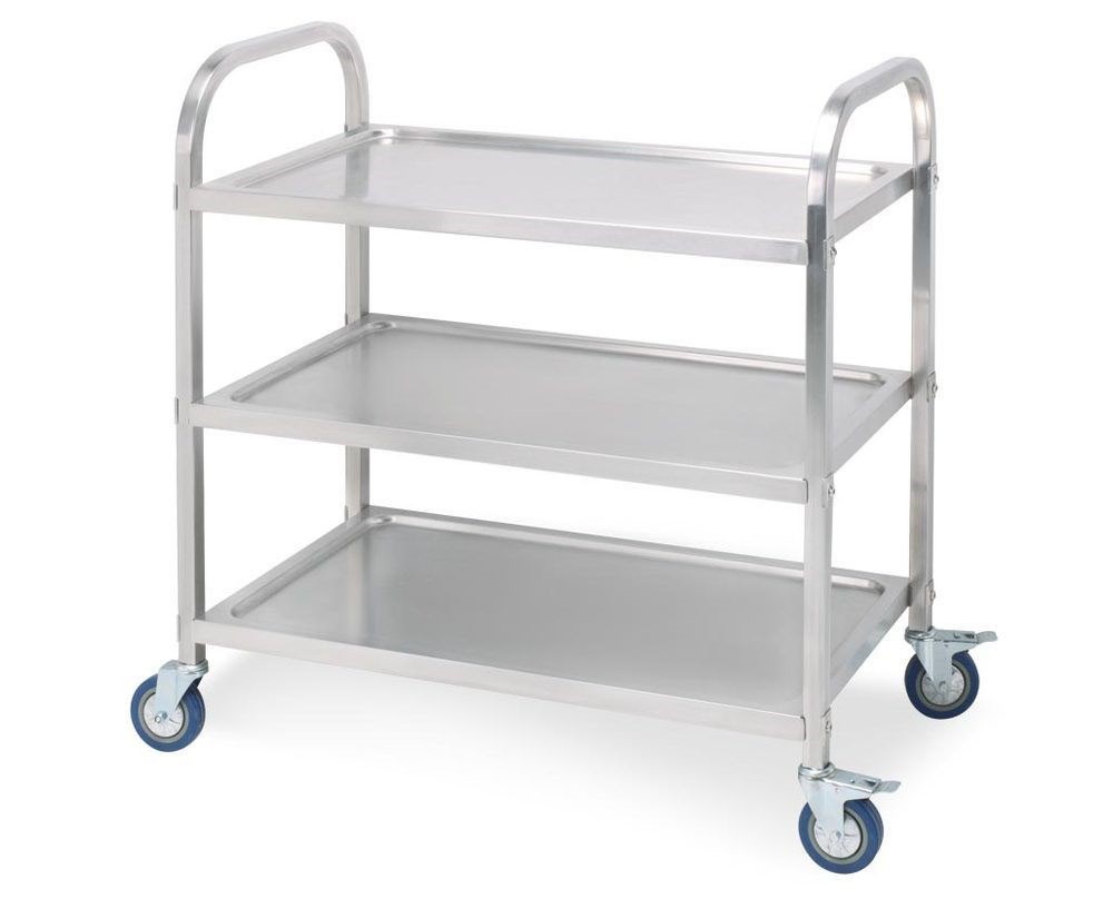 Servicio de restaurante con carrito de 3 niveles