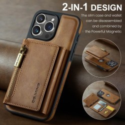 Funda magnética para teléfono con cargador inalámbrico y tarjetero
