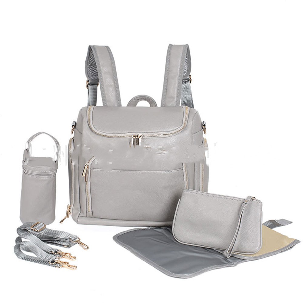 Bolsa de momia de PU impermeable multifuncional de gran capacidad