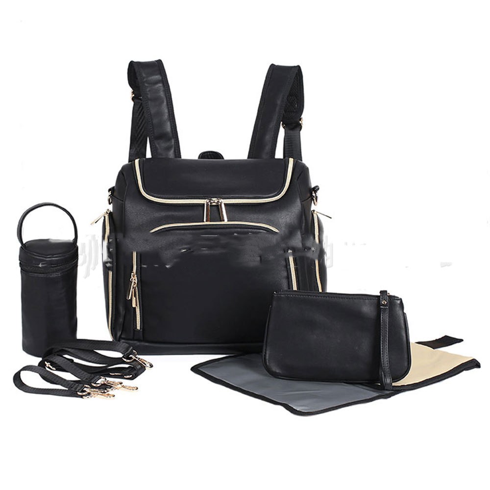 Bolsa de momia de PU impermeable multifuncional de gran capacidad