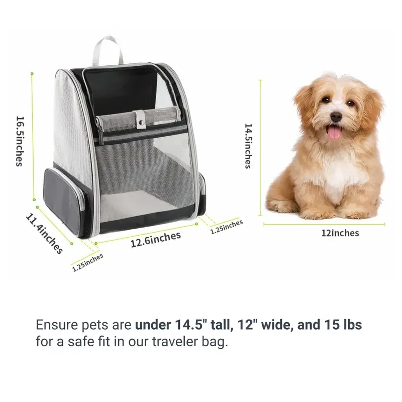 Mochila de viaje para mascotas: Transportín para gatos y perros
