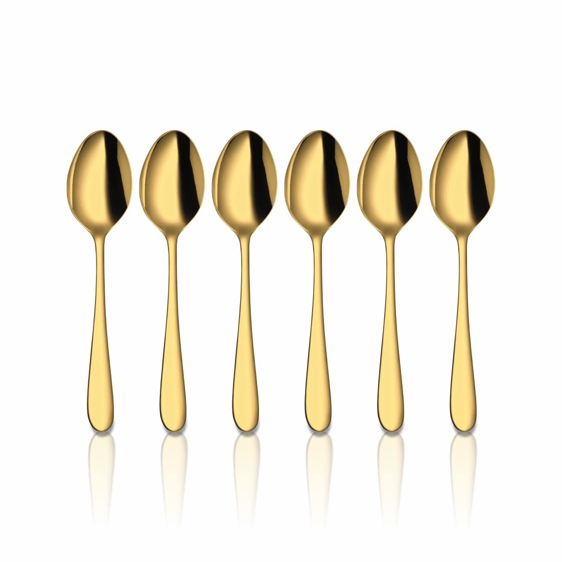 Juego de 6 cucharillas doradas