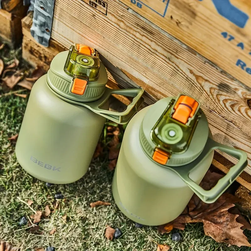 Termo de alta resistencia - Botellas de agua aisladas (50,72 oz/84,54 oz) para bebidas frías y calientes