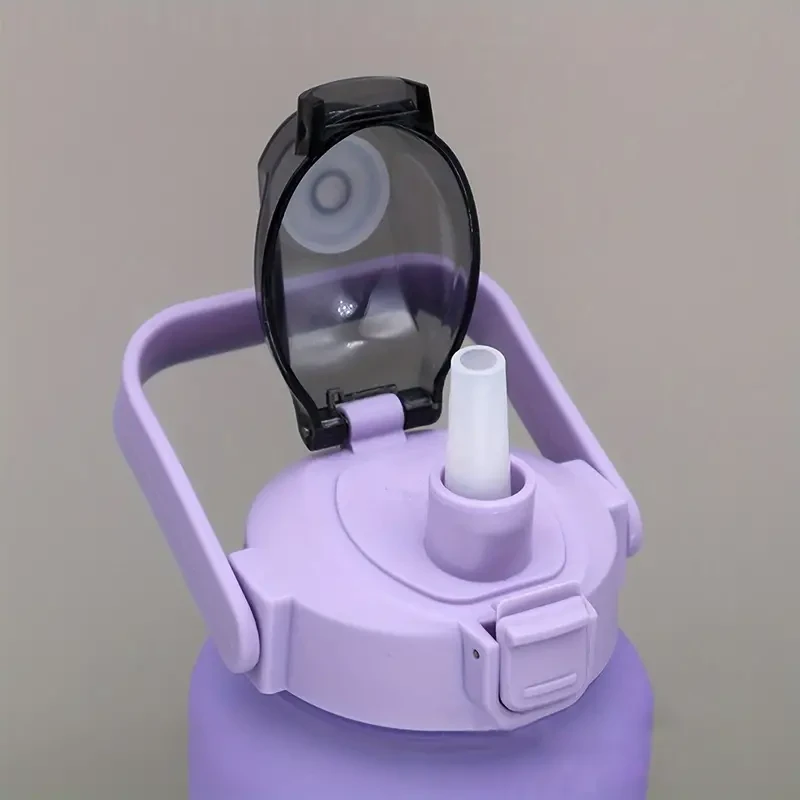 Juego de botellas de agua motivacionales: 64 oz, 21 oz y 8 oz, a prueba de fugas, sin BPA y con marcador de tiempo.