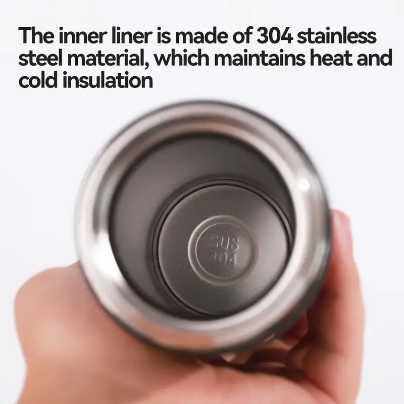 Botella de vacío con indicador de temperatura - Botella de agua térmica de 500 ml, taza de viaje