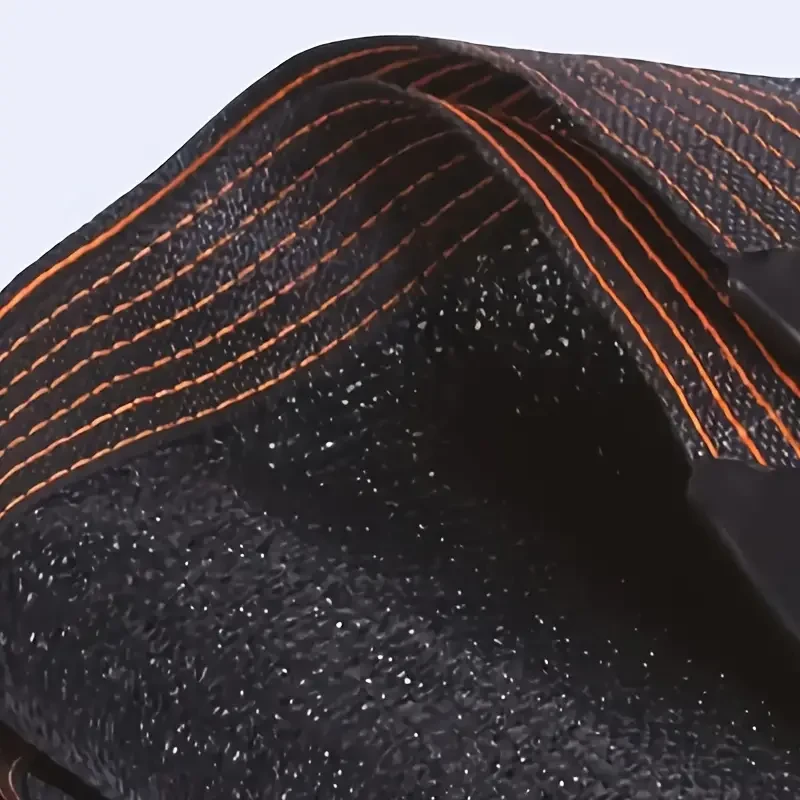 Tela parasol extragrande negra con ojales - Malla de HDPE para invernaderos, patios, plantas y cenadores