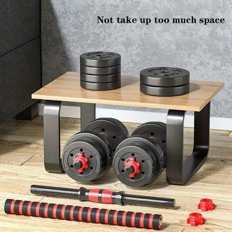 Juego de mancuernas ajustables de 20/30/40/60/80 lb, peso libre, convertibles en barra, ligeras para gimnasio en casa.