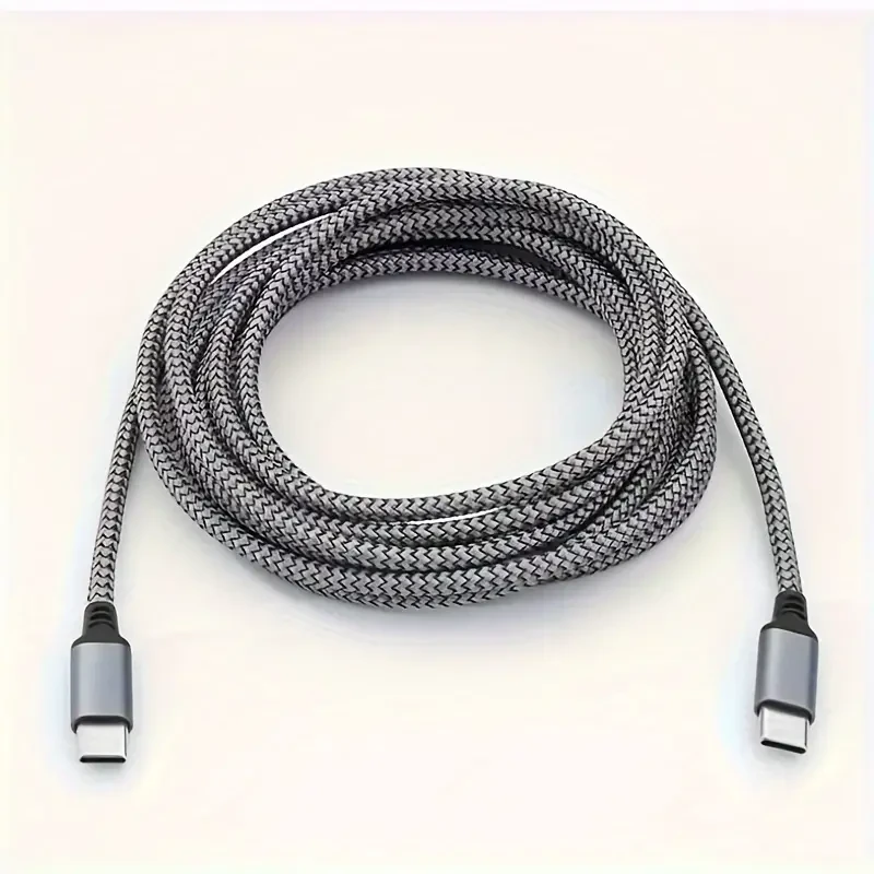 Cable USB C-To-C de 60 W: cable de carga rápida de 1,8 m para iPhone 15 Plus, Pro Max, teléfonos Android y portátiles