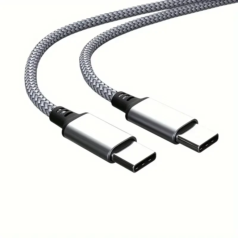 Cable USB C-To-C de 60 W: cable de carga rápida de 1,8 m para iPhone 15 Plus, Pro Max, teléfonos Android y portátiles