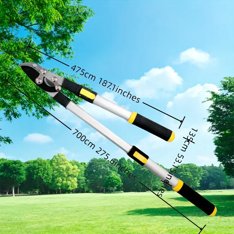 Tijeras de podar de mango largo: tijeras de podar para ramas gruesas, tijeras manuales para flores y árboles.