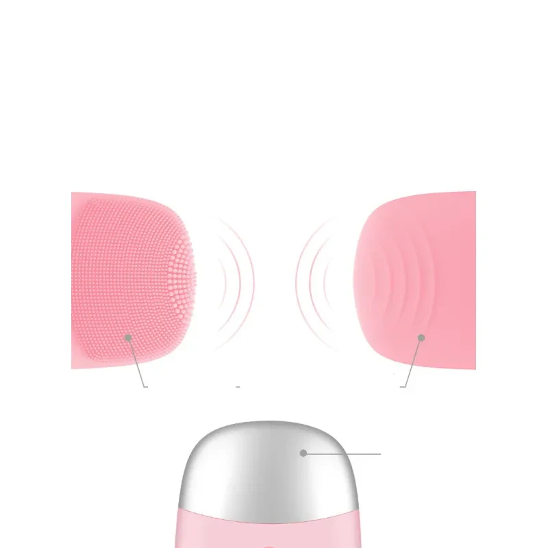 Mini cepillo limpiador facial eléctrico de silicona