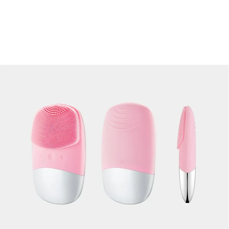 Mini cepillo limpiador facial eléctrico de silicona