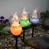 Luz de césped de conejo de concha rota de PascuaLuz de césped de conejo de concha rota de Pascua