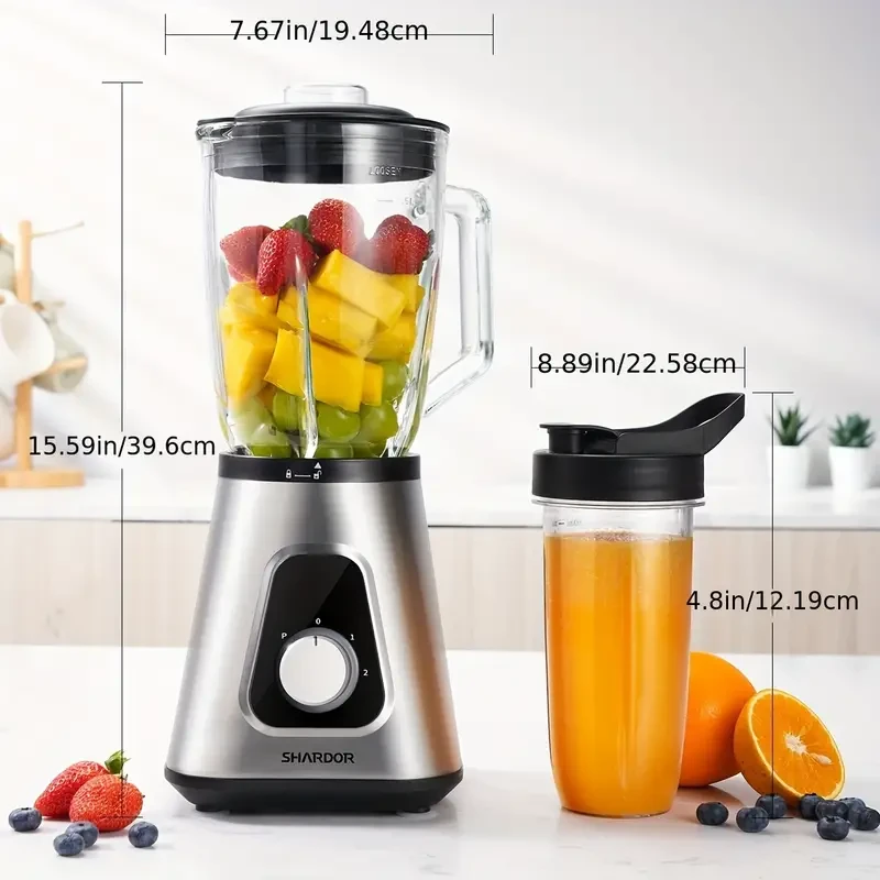 Licuadora profesional de encimera SHARDOR de 1200 W: un elemento esencial para la cocina versátil