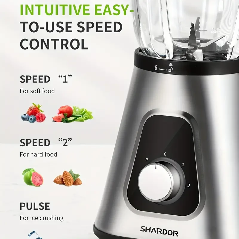Licuadora profesional de encimera SHARDOR de 1200 W: un elemento esencial para la cocina versátil