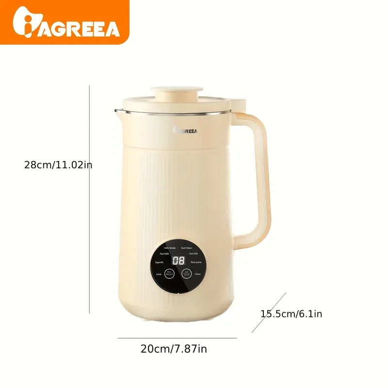 Licuadora IAGREEA de 34 oz para leche de soja y frutos secos - Licuadora de alta resistencia