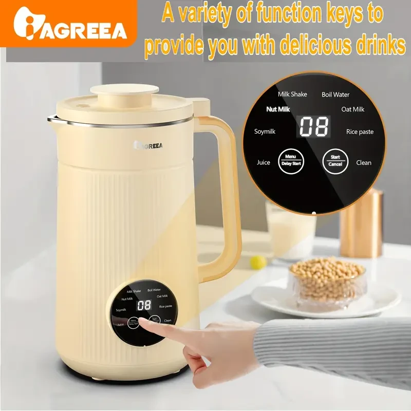 Licuadora IAGREEA de 34 oz para leche de soja y frutos secos - Licuadora de alta resistencia