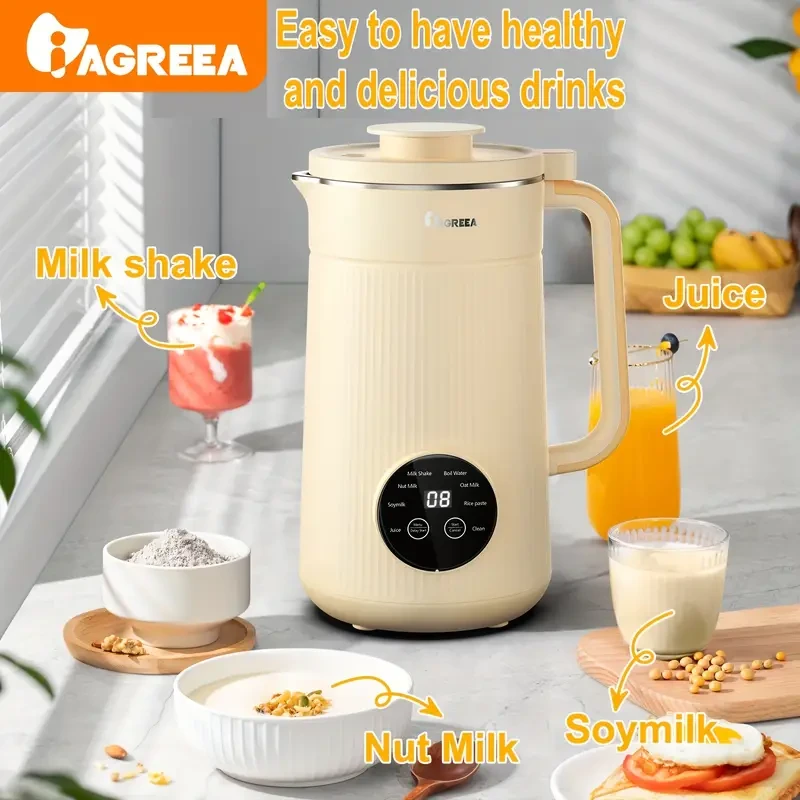 Licuadora IAGREEA de 34 oz para leche de soja y frutos secos - Licuadora de alta resistencia