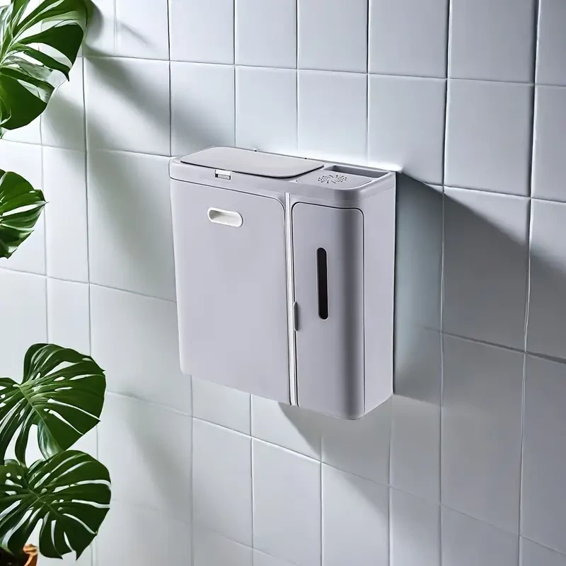 Papelera de pared multifunción para cocina y baño