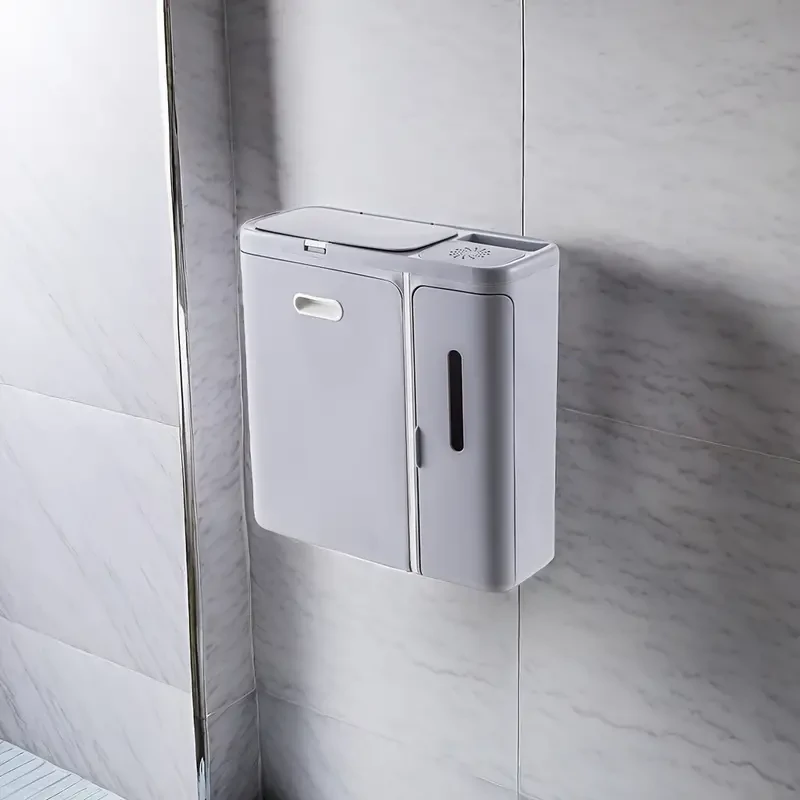 Papelera de pared multifunción para cocina y baño