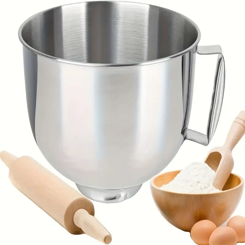 Tazón de acero inoxidable compatible con KitchenAid - 4,5 y 5 cuartos
