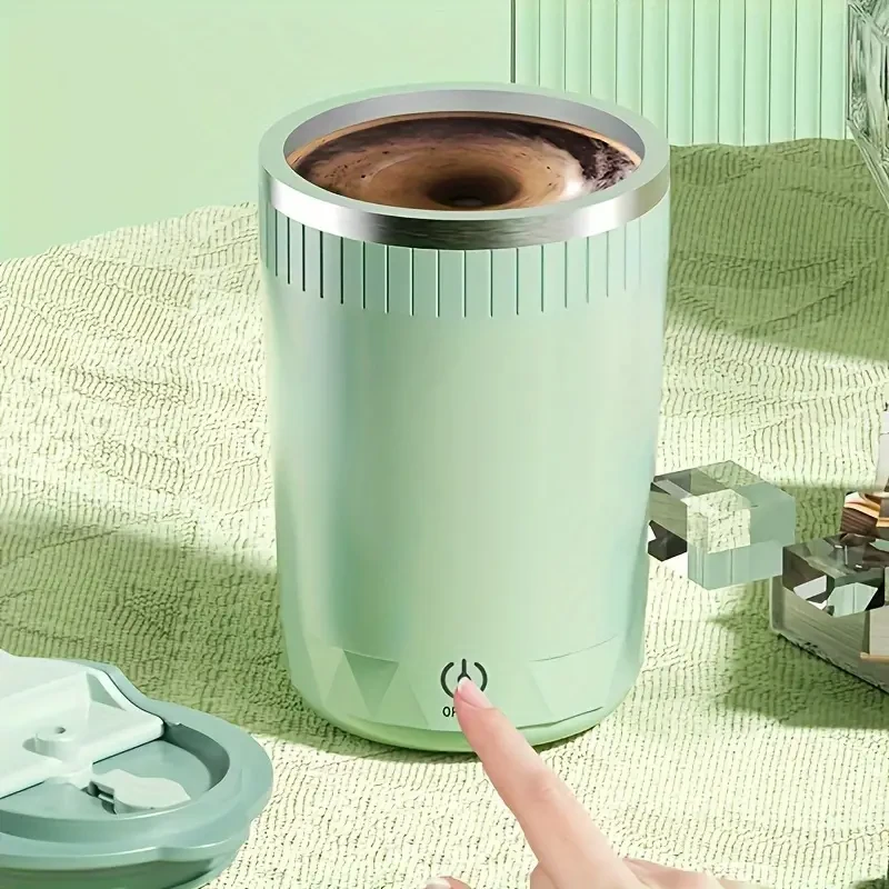 Taza de café con agitación magnética - Eléctrica de acero inoxidable para proteína en polvo