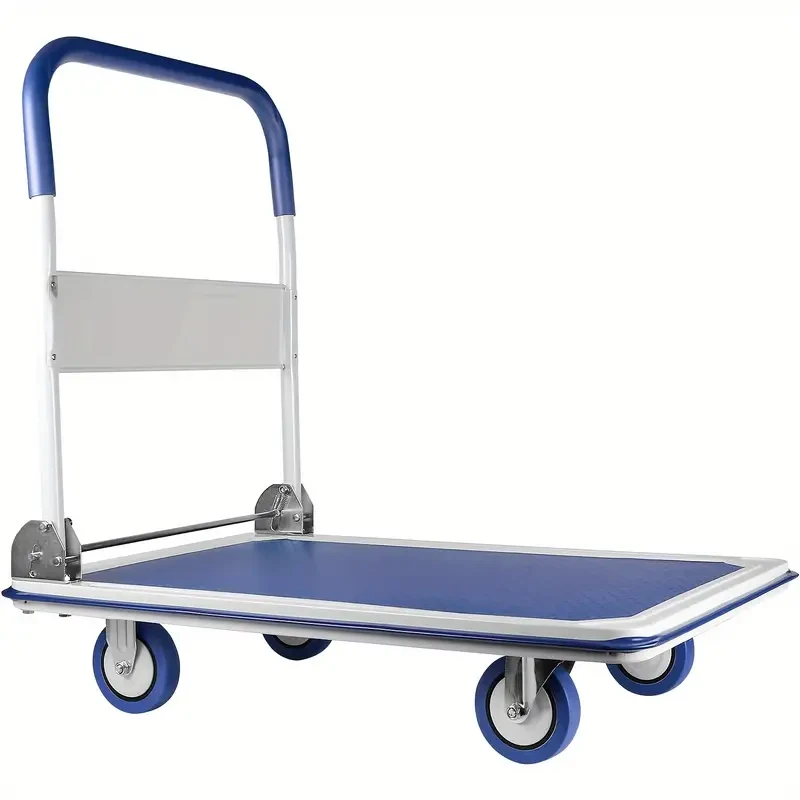 Carrito de empuje plegable mejorado - Capacidad de 330 lb