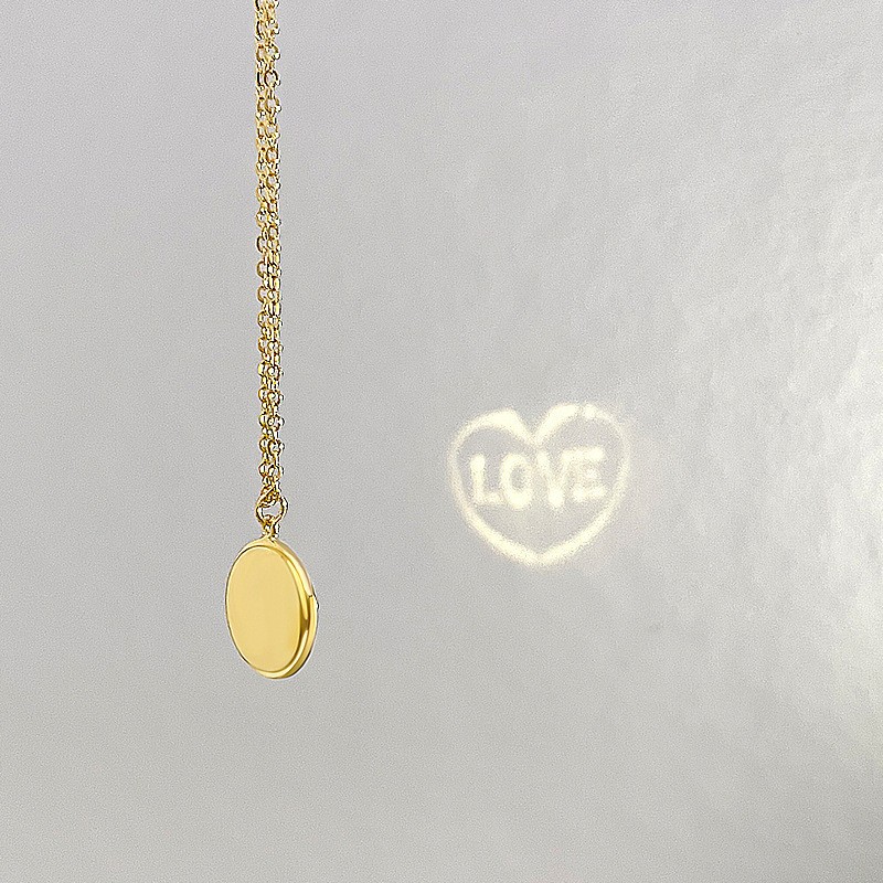 Collar de plata pura para mujer niña