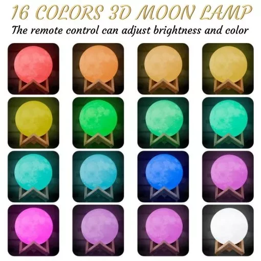 Lámpara de luna galáctica