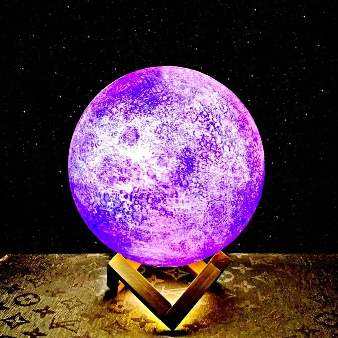 Lámpara de luna galáctica