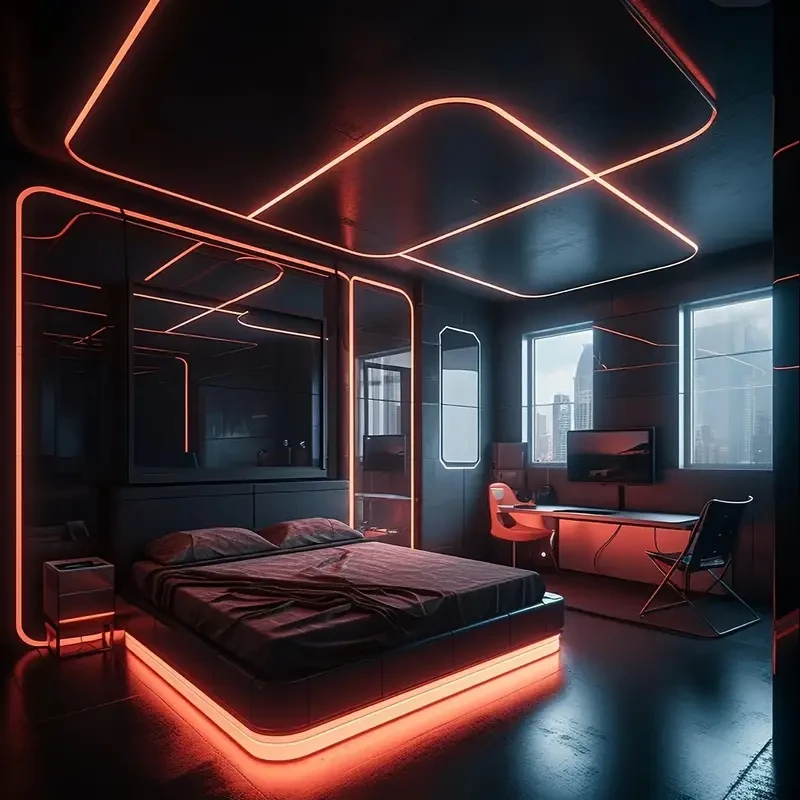 Tira de luz LED que cambia de color: control remoto y temporizador