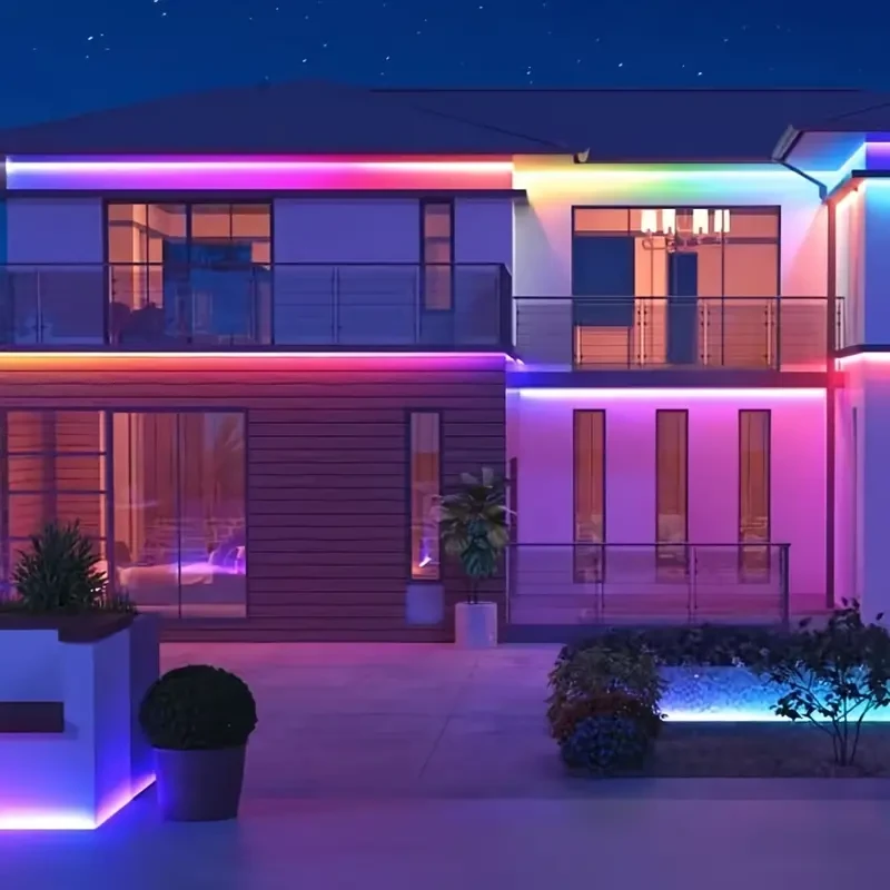 Tira de luz LED que cambia de color: control remoto y temporizador