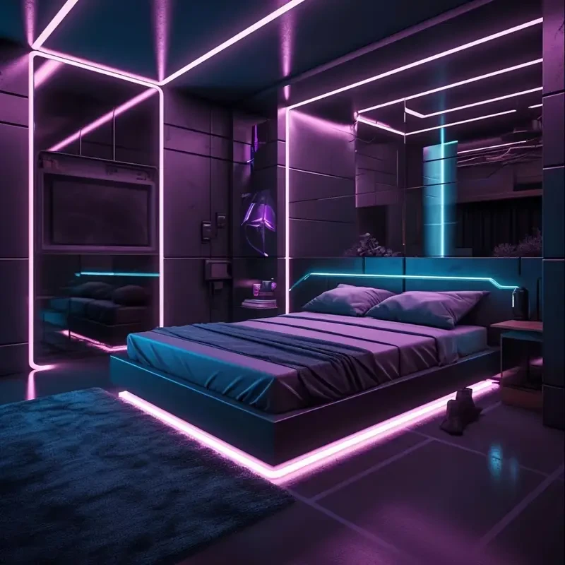 Tira de luz LED que cambia de color: control remoto y temporizador