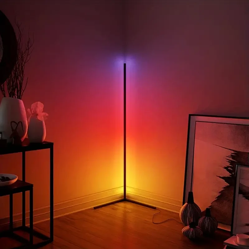 Luz ambiental de esquina de pared RGB - Control remoto con música y temporizador