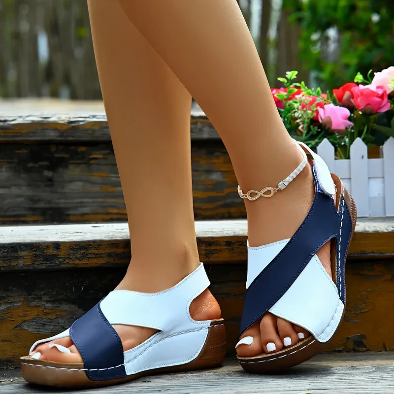 Sandalias de cuña de verano para mujer