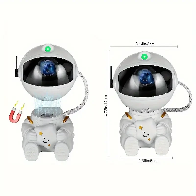 Luz nocturna LED nebulosa con temporizador y control remoto con proyector de estrellas