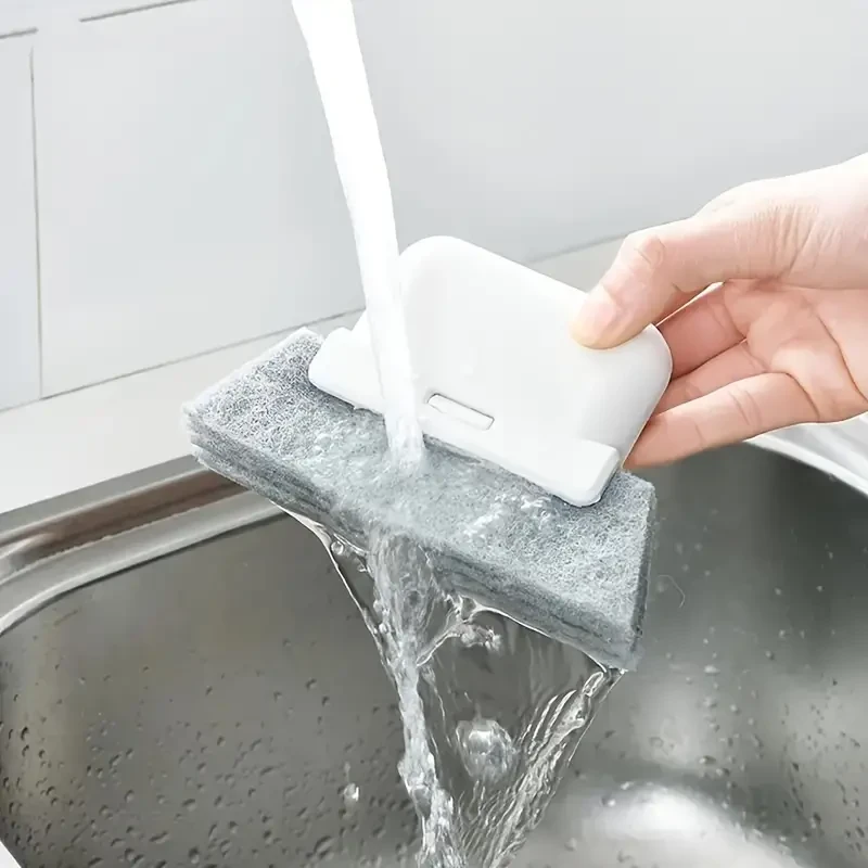 Cepillo universal para limpiar rieles de puertas y ventanas (4 unidades): limpia fácilmente huecos y marcos pequeños.