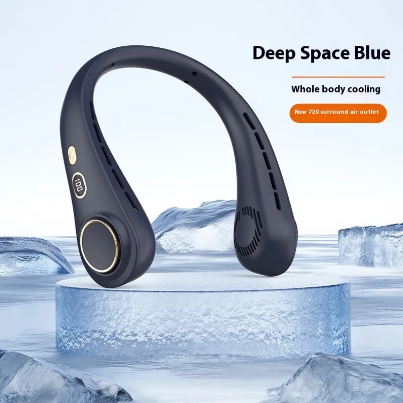 Ventilador portátil con pantalla digital para exteriores